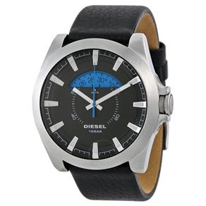 Relógio Diesel Black Dial Black Couro Relógio Masculino