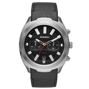 Relógio Diesel Masculino Ref: Dz4499/0pn Big Case Cronógrafo Prateado