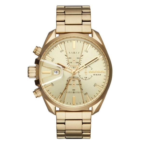 Relógio Diesel Masculino Stand Out Ms9 Chrono Dourado - DZ4475/0DN