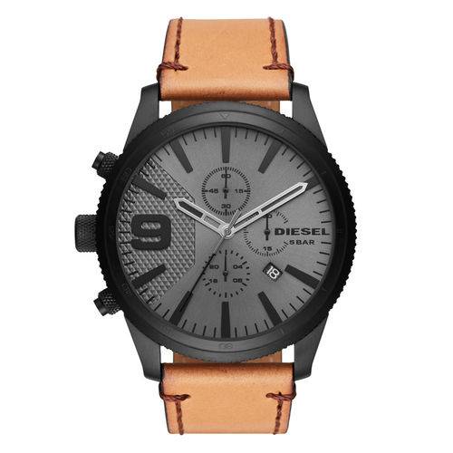 Relógio Diesel Masculino Stand Out Rasp Chrono Marrom - Dz4468/0mn