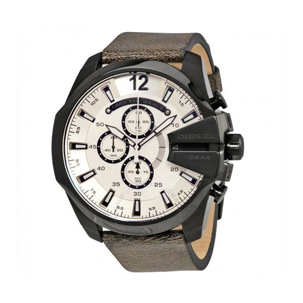 Relógio Diesel Mega Chief Dz4422 com Dial Branco