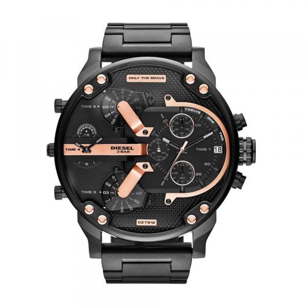 Relógio Diesel Mr. Daddy 2.0 Dz7312 Masculino Preto e Rose Original