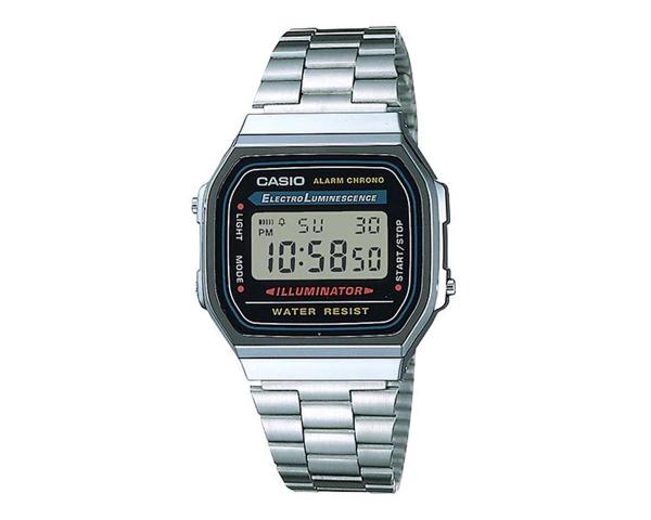 Relógio Digital Casio Vintage Cromado A168WA-1WDF