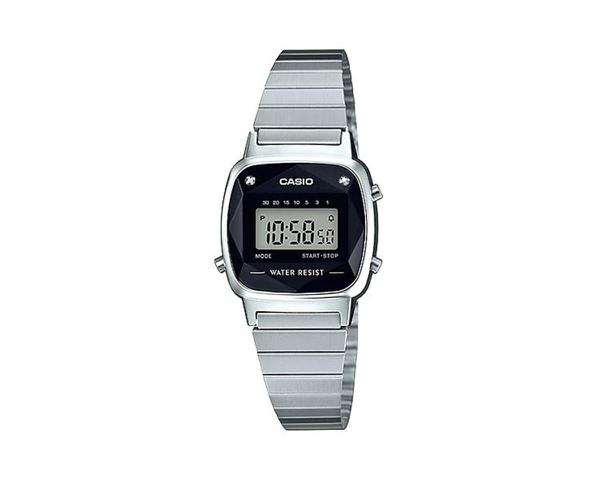 Relógio Digital Casio Vintage Cromado LA670WAD-1DF