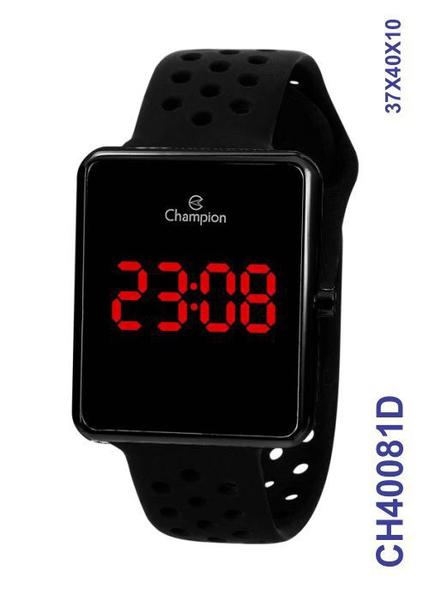 Relógio Digital Champion Pulseira Silicone Led Vermelho - CH40081D - Champion Relógios