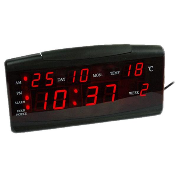 Relógio Digital de Mesa Am Pm Despertador Data Temperatura - Biashop