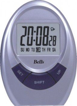 Relógio Digital de Mesa com Despertador Cronômetro Data - Bells