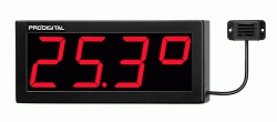 Relógio Digital de Parede com 4 Dígitos / 40 Metros-Termohigrômetro-RDI-1MTH - Prodigital