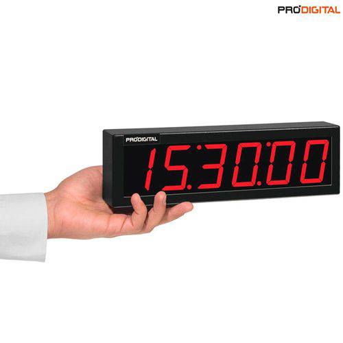 Relógio Digital de Parede com 6 Dígitos e Alcance de 20m Rdi-2p – Pró-digital