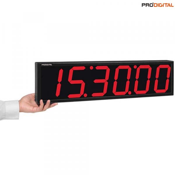 Relógio Digital de Parede com 6 Dígitos e Alcance de 60m RDI-2G Pró-Digital