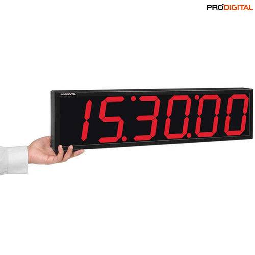 Relógio Digital de Parede com 6 Dígitos e Alcance de 60m Rdi-2g – Pró-Digital