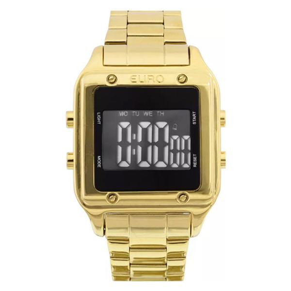 Relógio Digital Feminino Eug2510aa/4p Dourado - Euro
