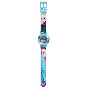 Relógio Digital Frozen - Azul - Anna e Elsa - Intek