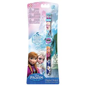 Relógio Digital Frozen - Azul - Anna, Elsa e Olaf - Intek