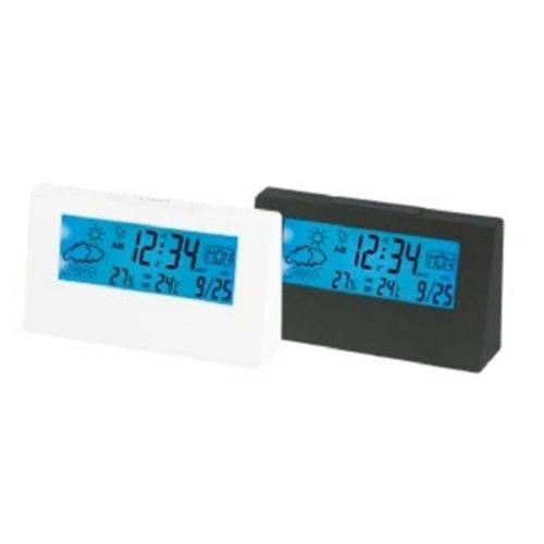 Relogio Digital Lcd com Estacao Metereologica Portatil com Higrometro, Temperatura, Calendario e Des