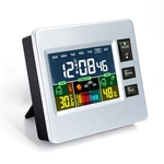 Relógio digital LCD electrónica higrómetro de interior/exterior Previsão H306DC