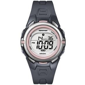 Relógio Digital Marathon By Timex Feminino Resistente à Água T5k36wkl/tn