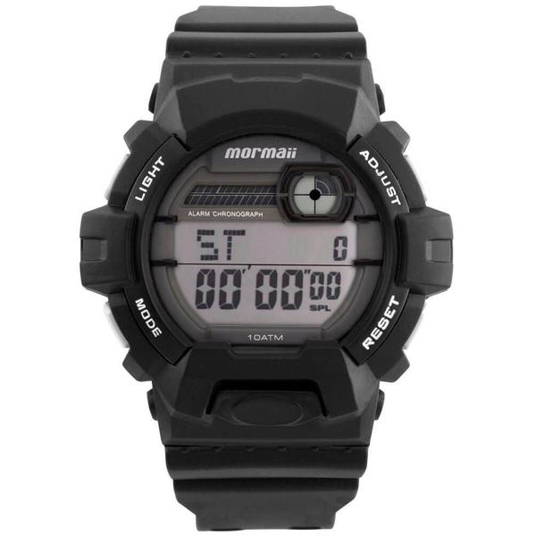 Relogio Digital Masculino Mormaii Preto Esportivo Grande Prova Dagua MOM08090/8B