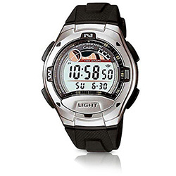 Relógio Digital Masculino Mundial C/ Gráfico de Maré W-753-1AVDF - Casio