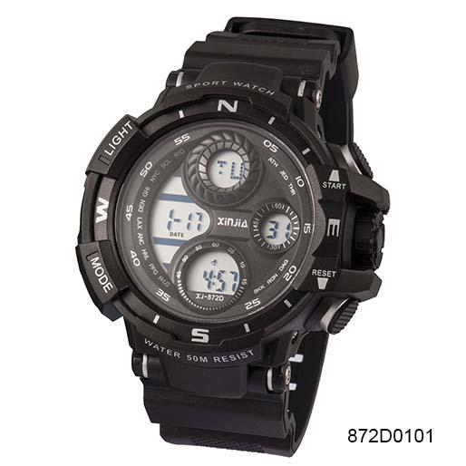 Relogio Digital Masculino Prova Dagua Xinjia Militar 872d Preto