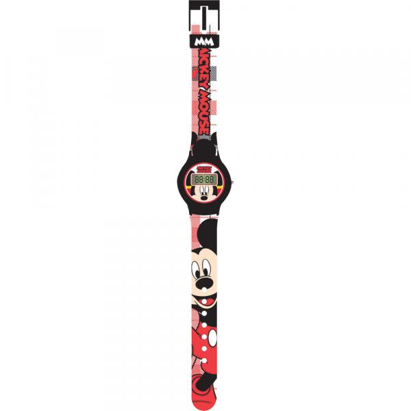 Relógio Digital Mickey Intek com Pulseira Vermelha