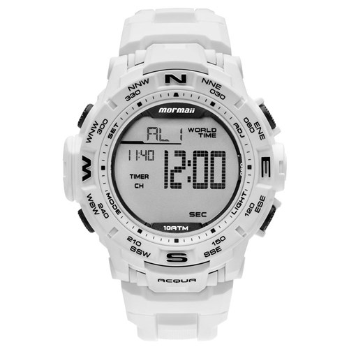 Relógio Digital Mormaii Action Branco Mo1173e/8B Branco