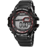 Relógio Digital Mormaii Mo3480a/8r Water Resist 100 M Preto Vermelho Masculino