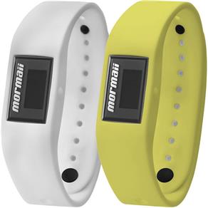 Relógio Digital Mormaii Troca Pulseira Mo3398A/8Y - Branco-Amarelo