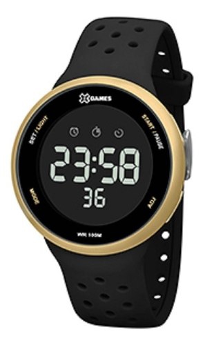 Relogio Digital Preto Dourado Xgames Esportivo Xmppd545 Pxpx - X-games