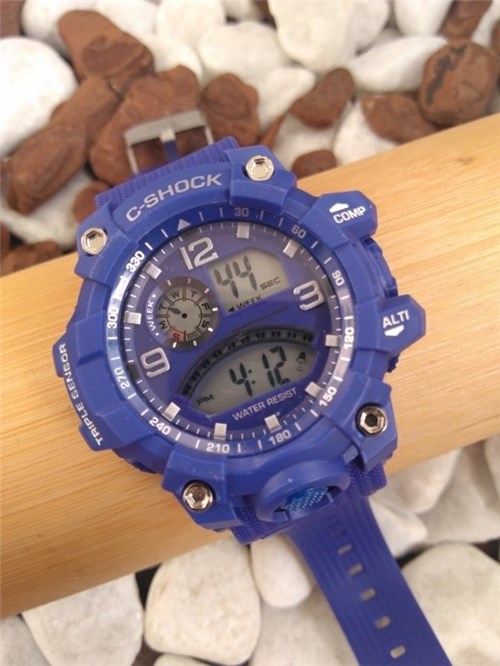 Relógio Digital Shock Azul 4310