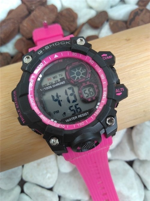Relógio Digital Shock Preto/pink 4310