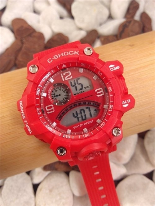 Relógio Digital Shock Vermelho 4310