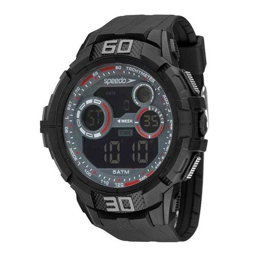 Relógio Digital Speedo Masculino Sport Life Preto 81157g0evnp2