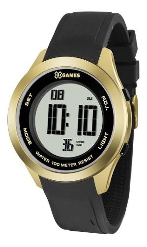 Relogio Digital Xgames Esportivo Preto Dourado Xmppd389 Bxpx - X-games