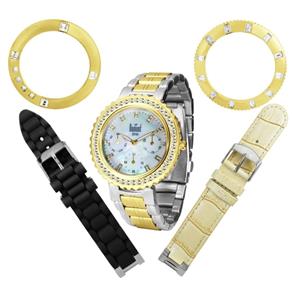 Relógio Dumont Analógico Troca Pulseira Feminino SK75084/E