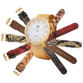 Relógio Dumont Bali Analógico Feminino Troca Pulseiras SK69055B