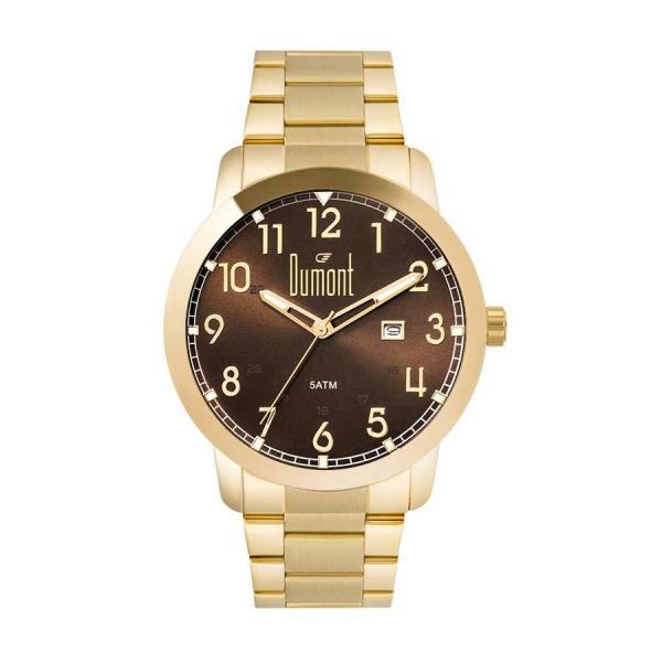 Relógio Dumont Masculino Ref: Du2115aac/4m Casual Dourado