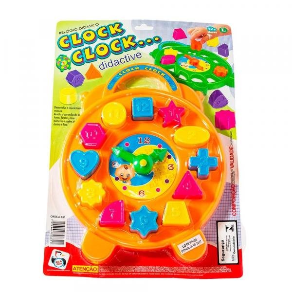 Relógio Educativo Didático Clock Clock Pica Pau - Pica-pau