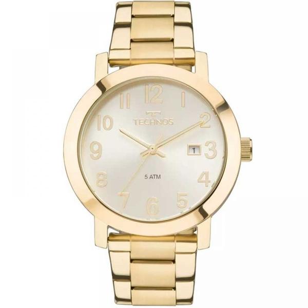 Relógio Elegance Technos Feminino Dourado com Números