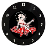 Relógio Em Disco De Vinil - Betty Boop - Mr. Rock