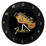 Relógio Em Disco De Vinil - Bob Fender - Mr. Rock