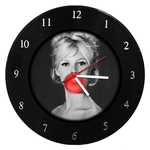 Relógio Em Disco De Vinil - Brigitte Bardot Pop - Mr. Rock