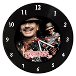 Relógio Em Disco De Vinil - Carlos Santana - Mr. Rock