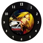 Relógio Em Disco De Vinil - Fullmetal Alchemist - Mr. Rock