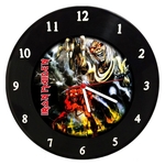 Relógio Em Disco De Vinil - Iron Maiden - Mr. Rock