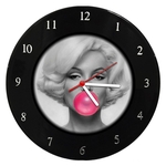 Relógio Em Disco De Vinil - Marilyn Monroe - Mr. Rock