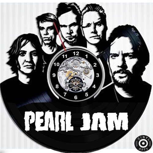 Relógio em Disco de Vinil - Pearl Jam