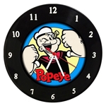 Relógio Em Disco De Vinil - Popeye - Mr. Rock