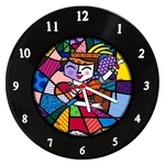 Relógio Em Disco De Vinil - Romero Britto - Mr. Rock