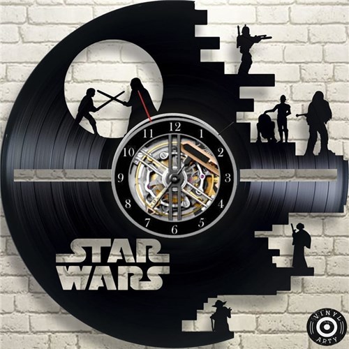 Relógio em Disco de Vinil - Stars Wars